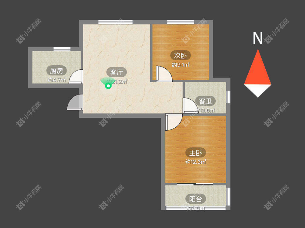 常州御水华庭二期在租房源室内图_小牛看房