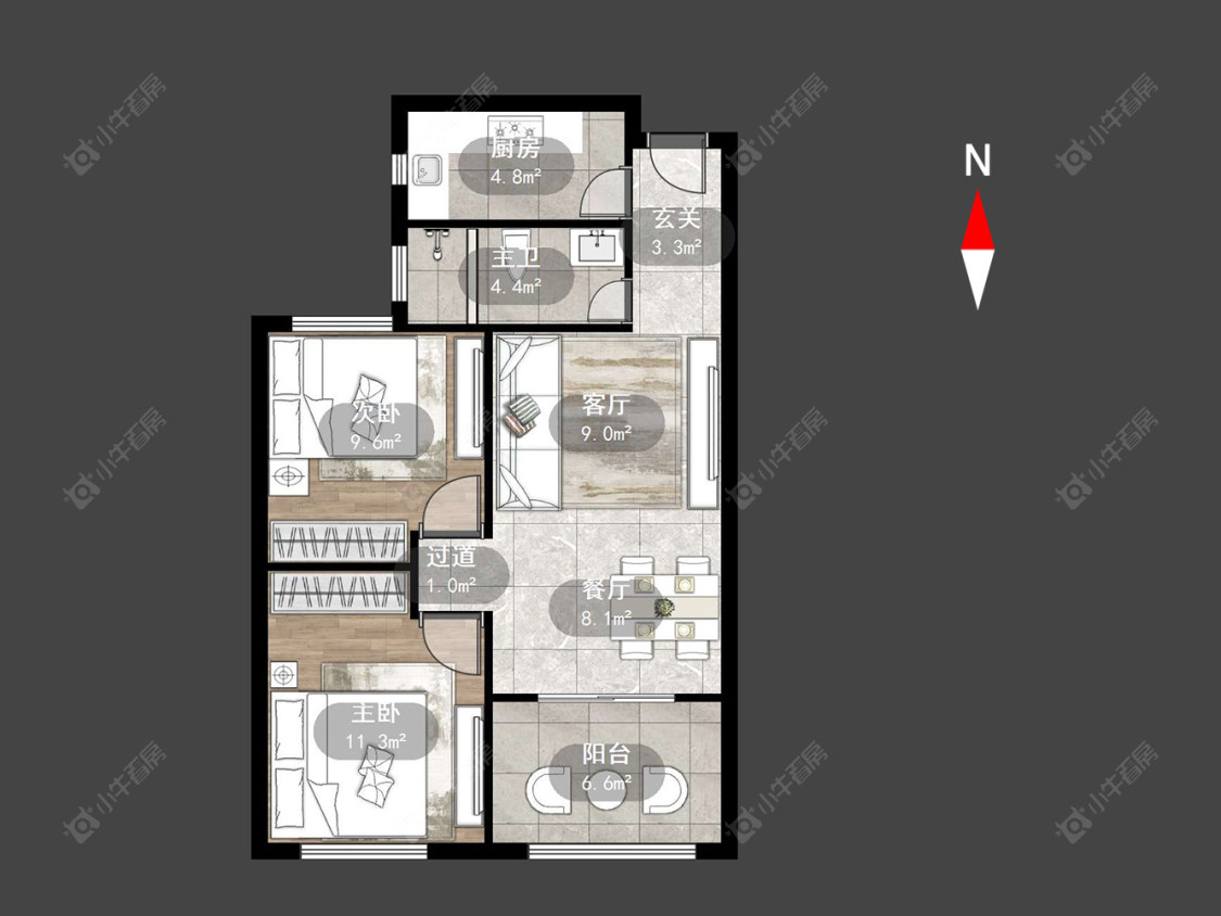 常州绿地世纪城三期在售二手房源户型图_小牛看房