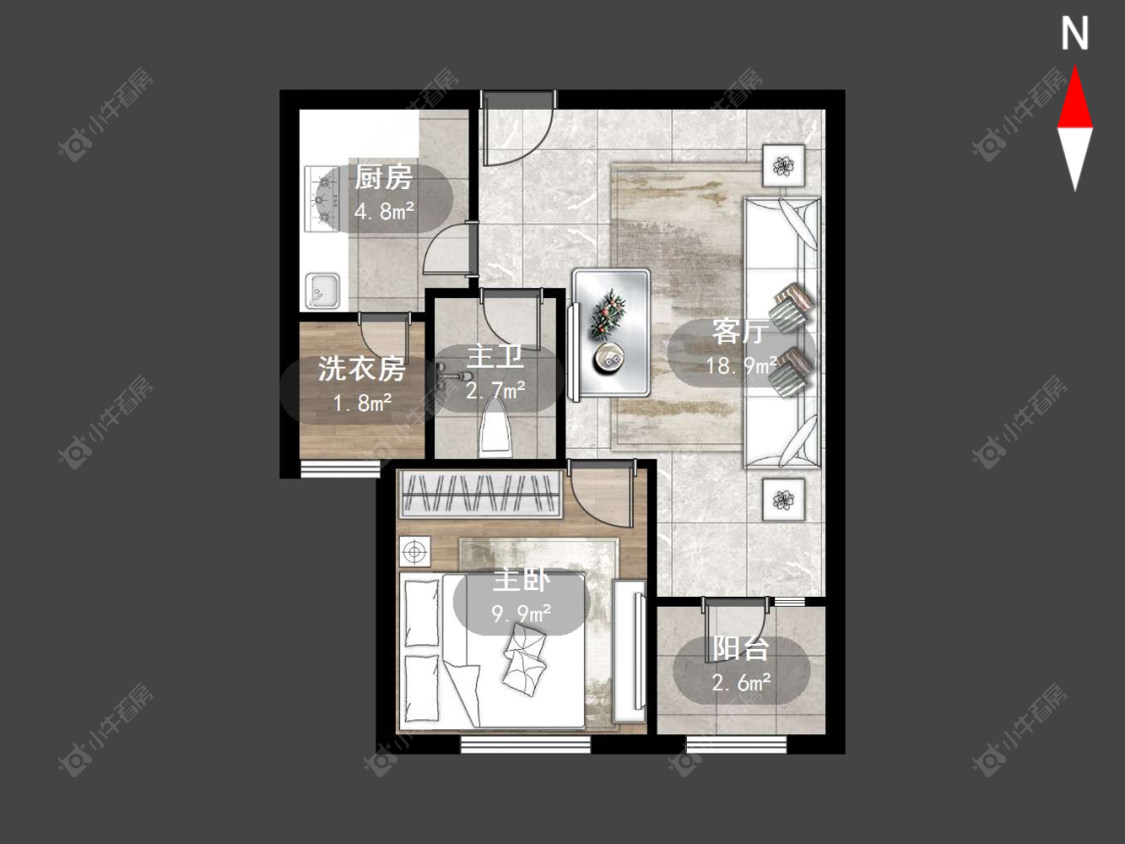 常州京城豪苑北区在售二手房源户型图_小牛看房
