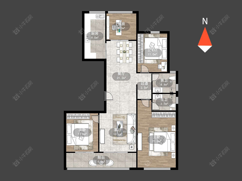 常州玉兰广场二期在售二手房源户型图_小牛看房
