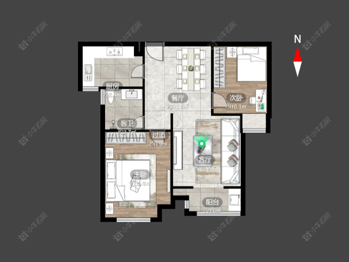 香缇湾花园房源户型图 常州香缇湾花园在售二手房源户型图_小牛看房