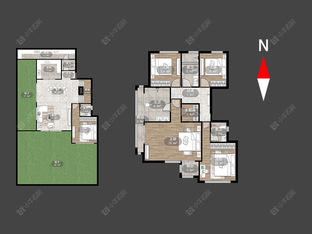 绿城江南里房源户型图 常州绿城江南里在售二手房源户型图_小牛看房