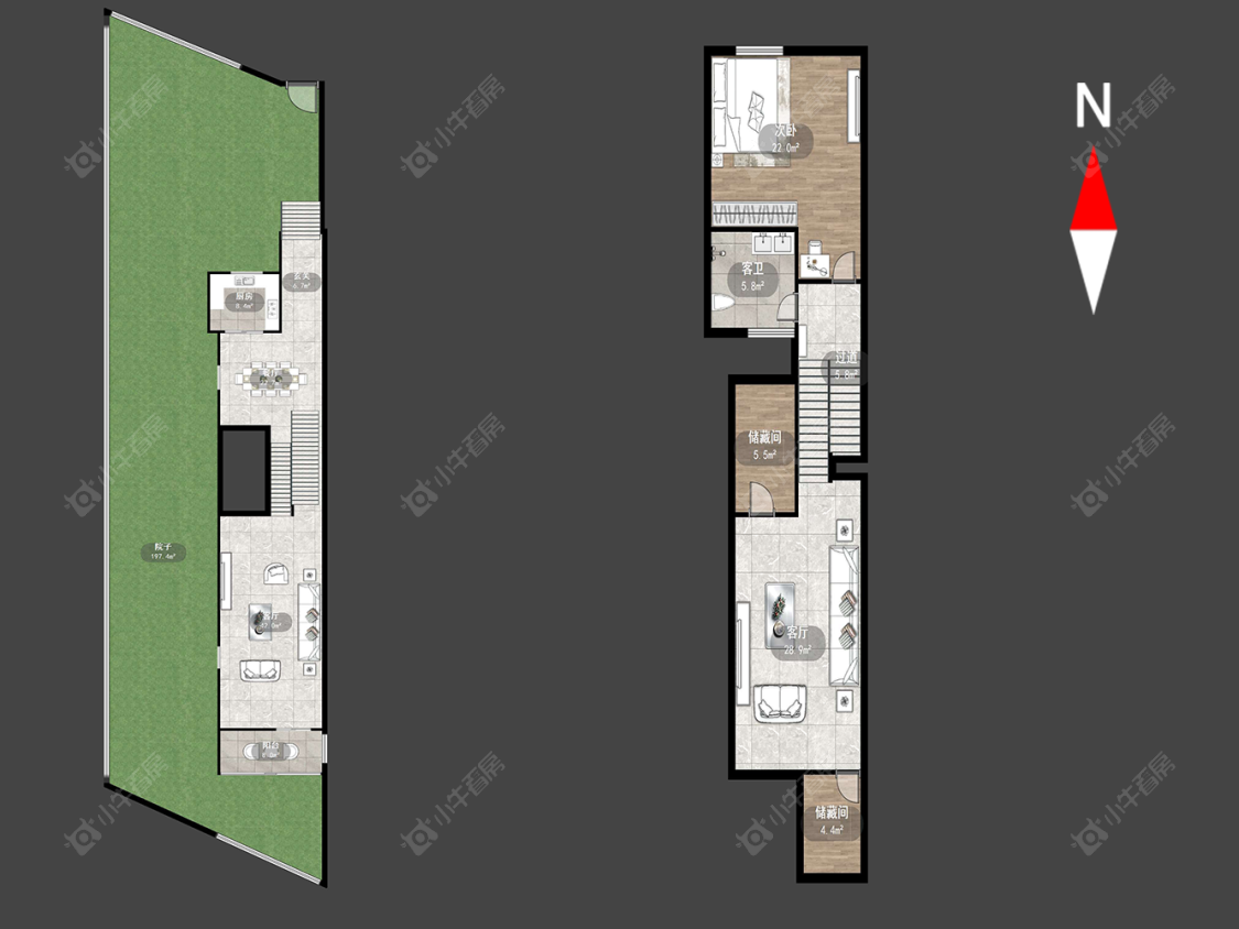 大名城东区别墅区房源户型图 常州大名城东区别墅区在售二手房源户型图_小牛看房
