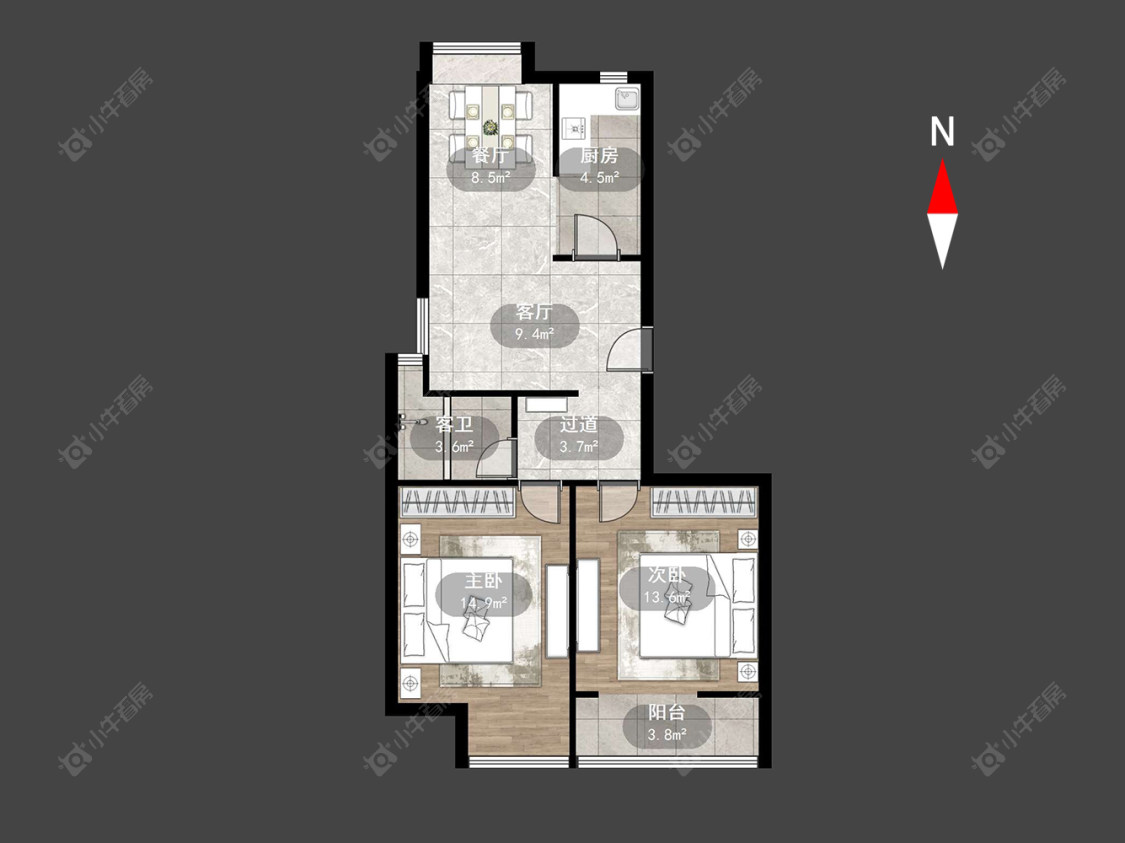 常州盛世名门在售二手房房源户型图_小牛看房