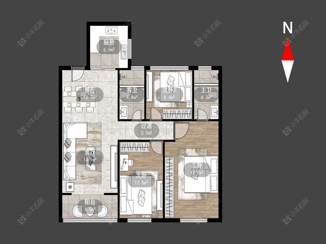 常州尚枫澜湾在售二手房源户型图_小牛看房