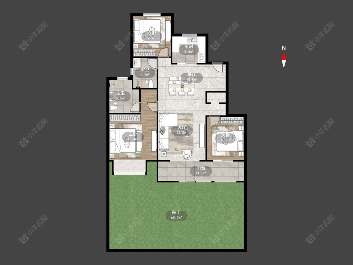 常州江东钱塘映像在售二手房源户型图_小牛看房