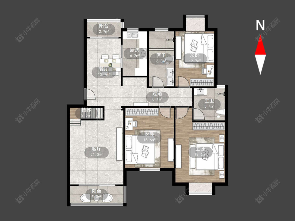 常州鸿盛名苑在售二手房源户型图_小牛看房