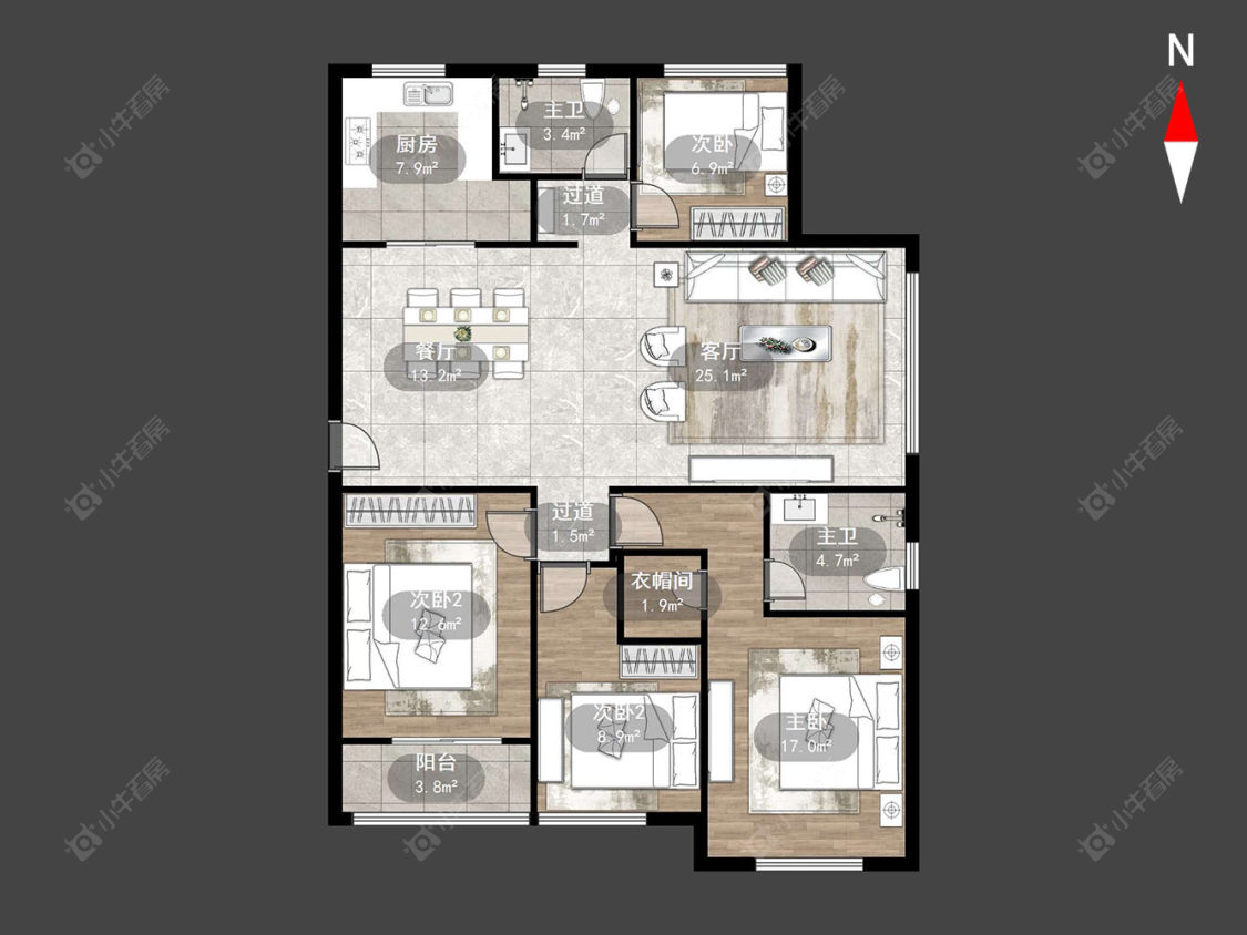保利公园九里房源户型图 常州保利公园九里在售二手房源户型图_小牛看房