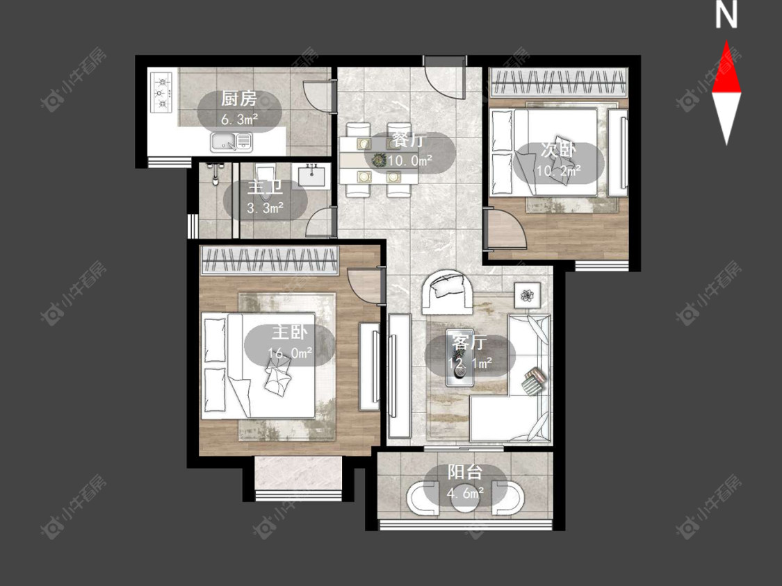 常州青洋花苑在售二手房源户型图_小牛看房