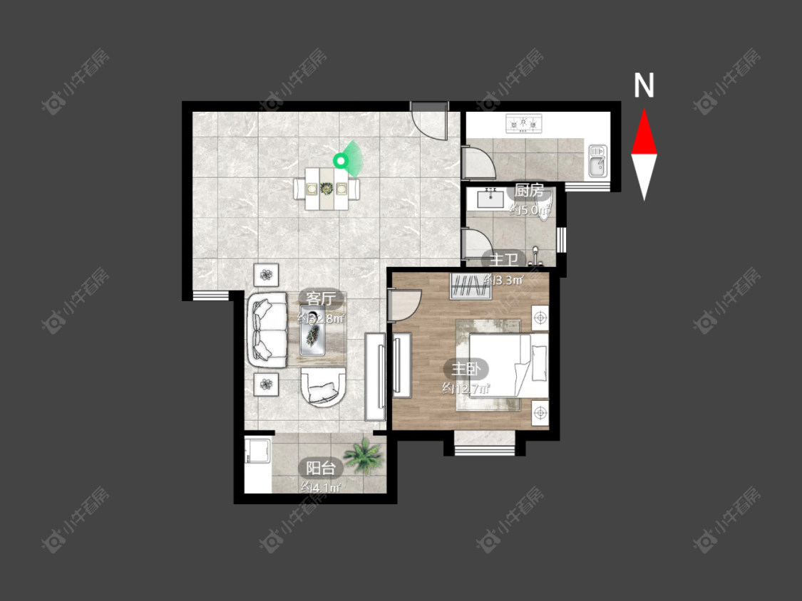 常州怡康机电广场在售二手房源户型图_小牛看房