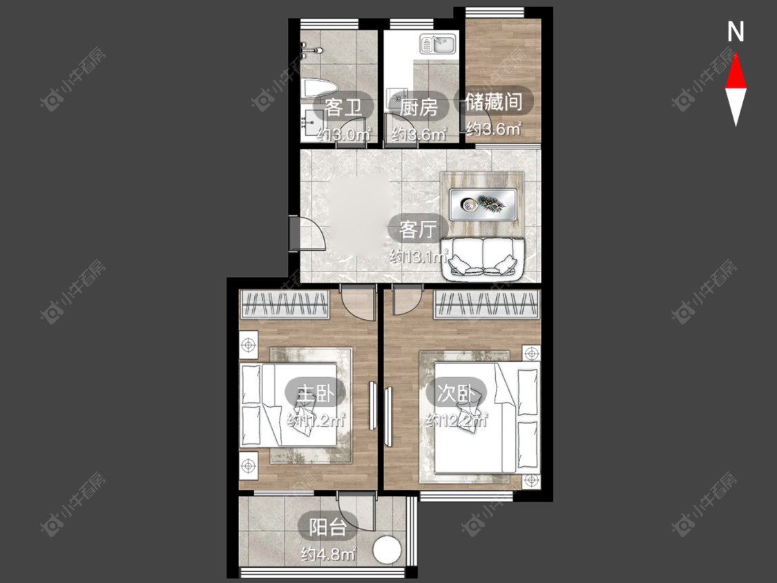 常州工房北区十一区在售二手房房源户型图_小牛看房