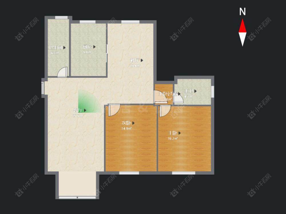 常州长青苑东区在售二手房源户型图_小牛看房