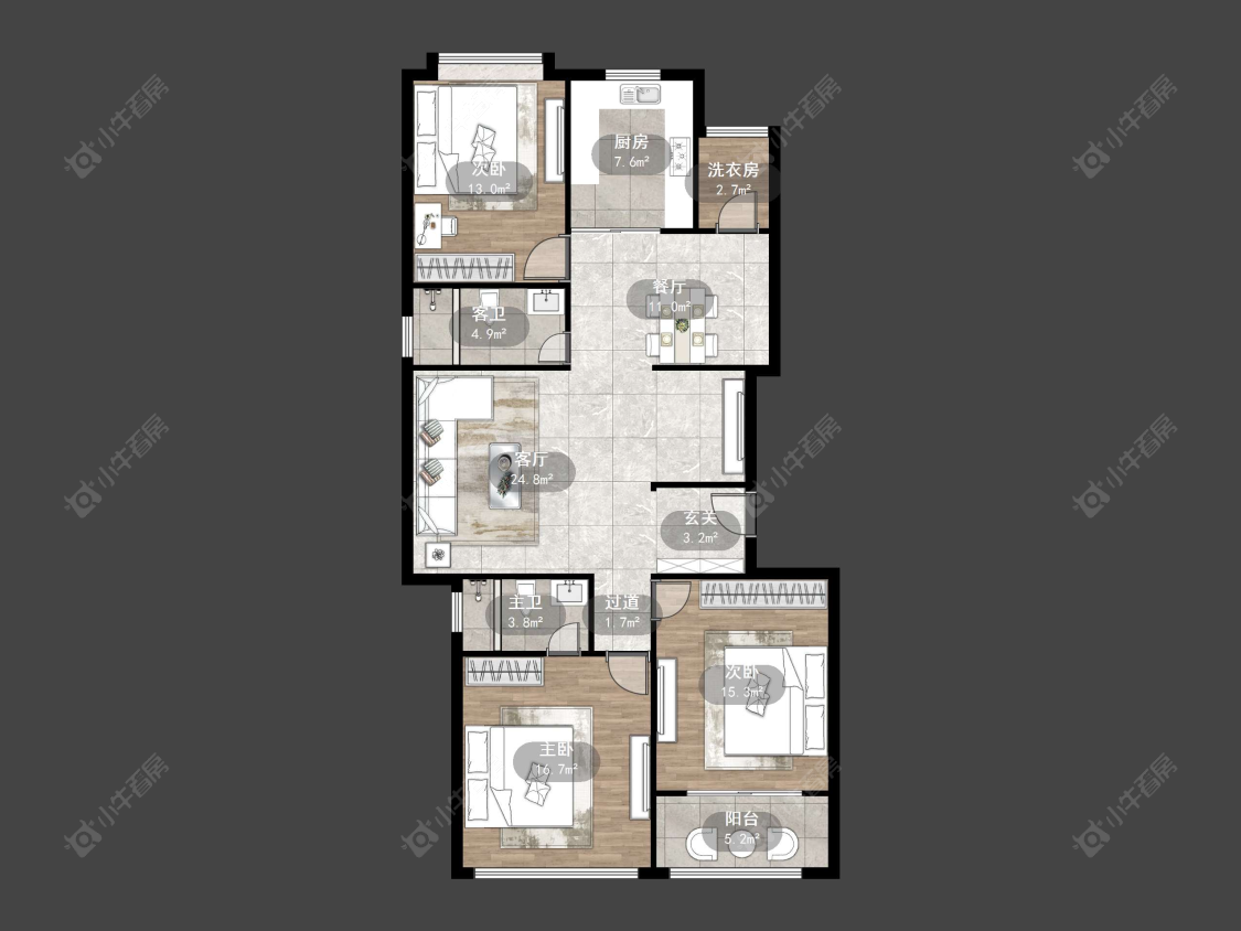 丹阳金鼎城市花园在售二手房源户型图_小牛看房