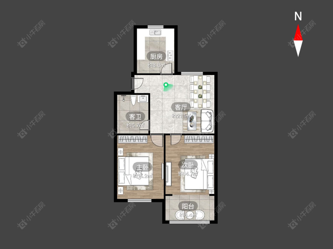 常州翠竹新村北区在售二手房房源户型图_小牛看房