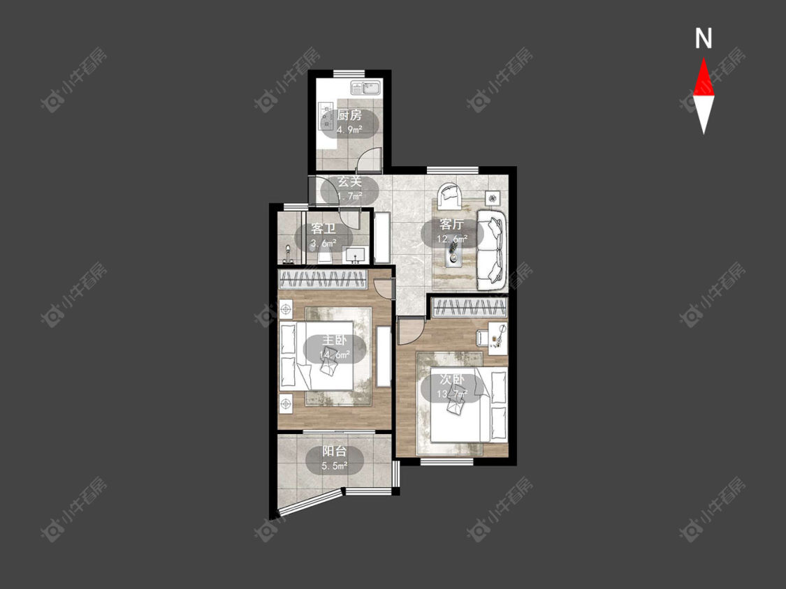 常州翠竹新村东北区在售二手房房源户型图_小牛看房