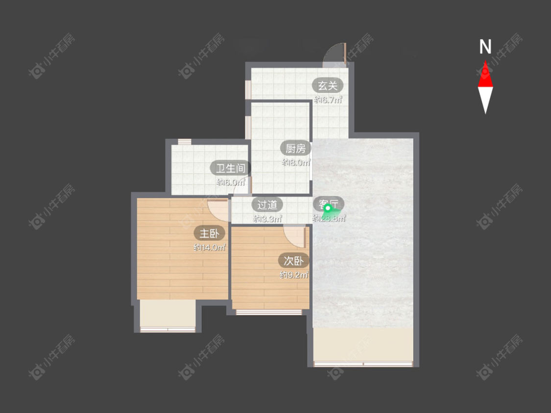 常州绿都万和城二区在售二手房源户型图_小牛看房