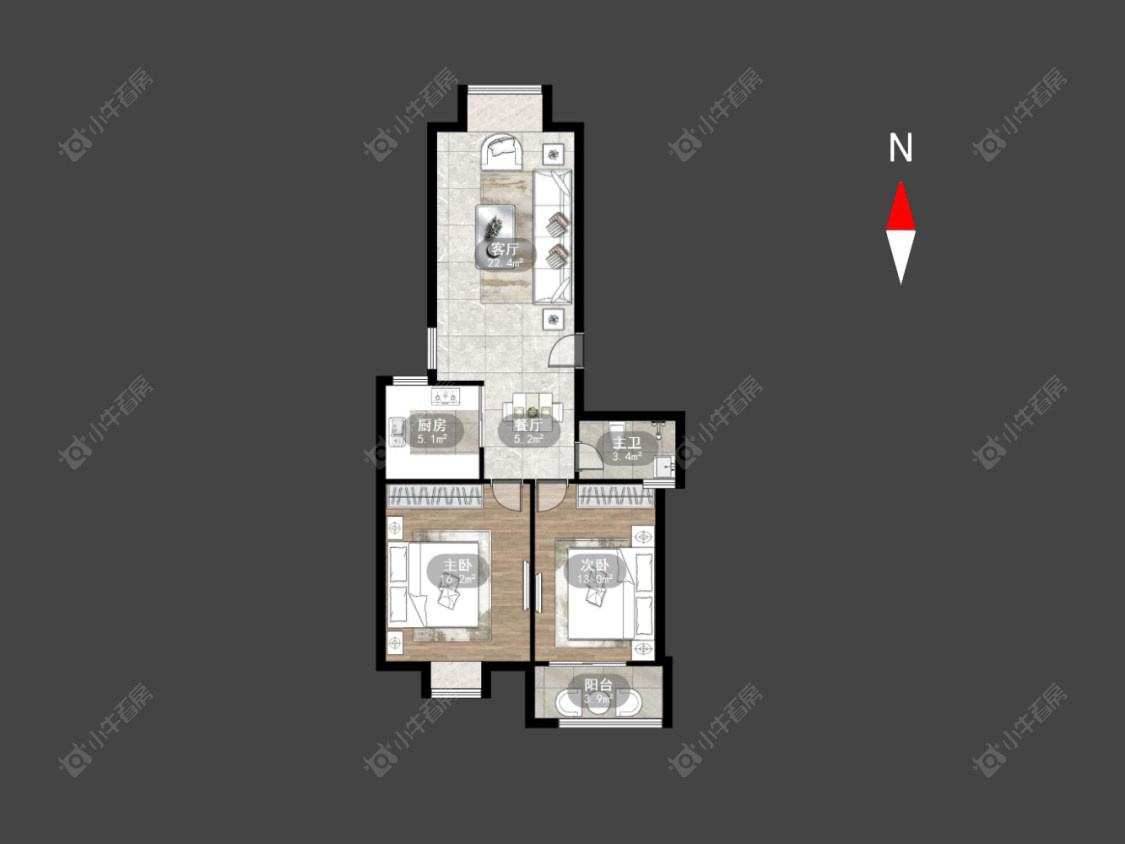 常州祥龙苑在售二手房房源户型图_小牛看房