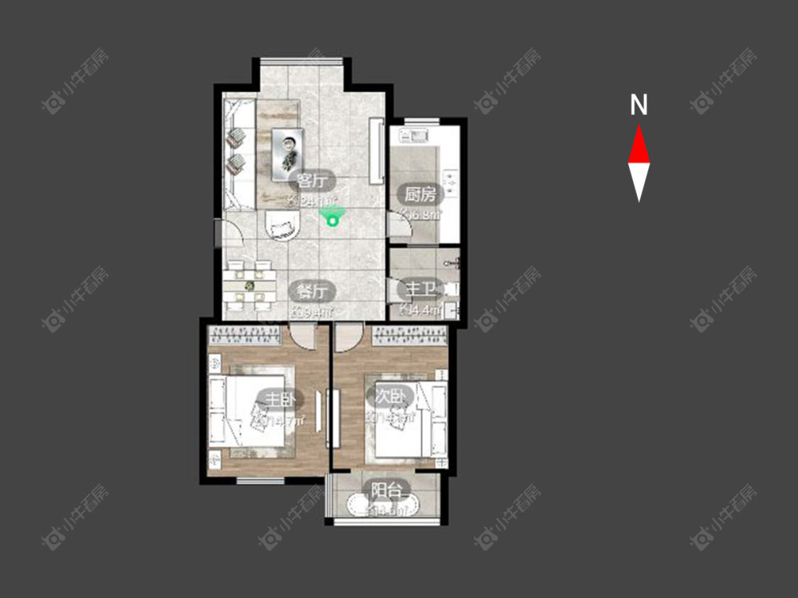 常州友谊家苑在售二手房源户型图_小牛看房