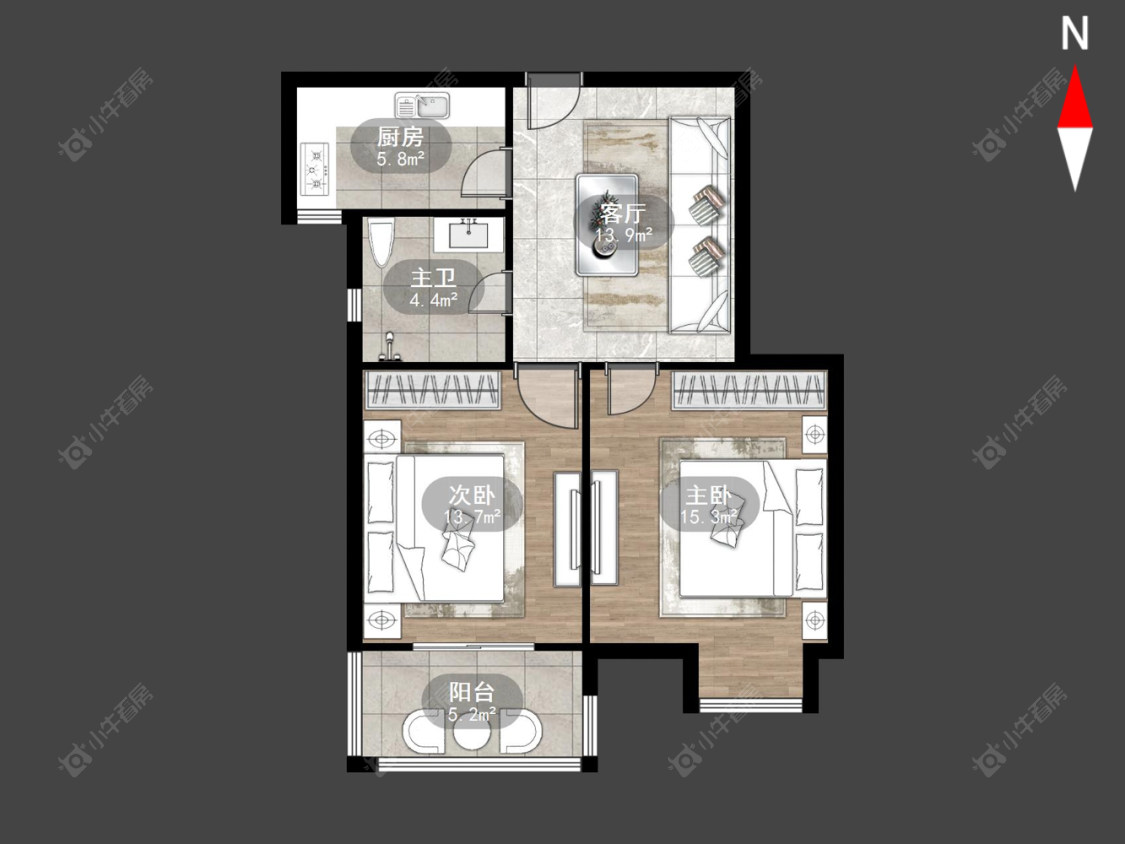 常州枫林雅都在售二手房源户型图_小牛看房