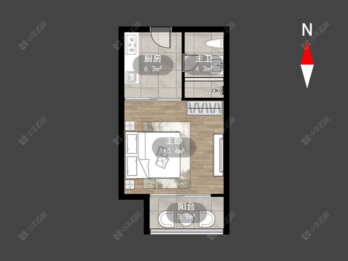 常州新城吾悦印巷在售二手房源户型图_小牛看房