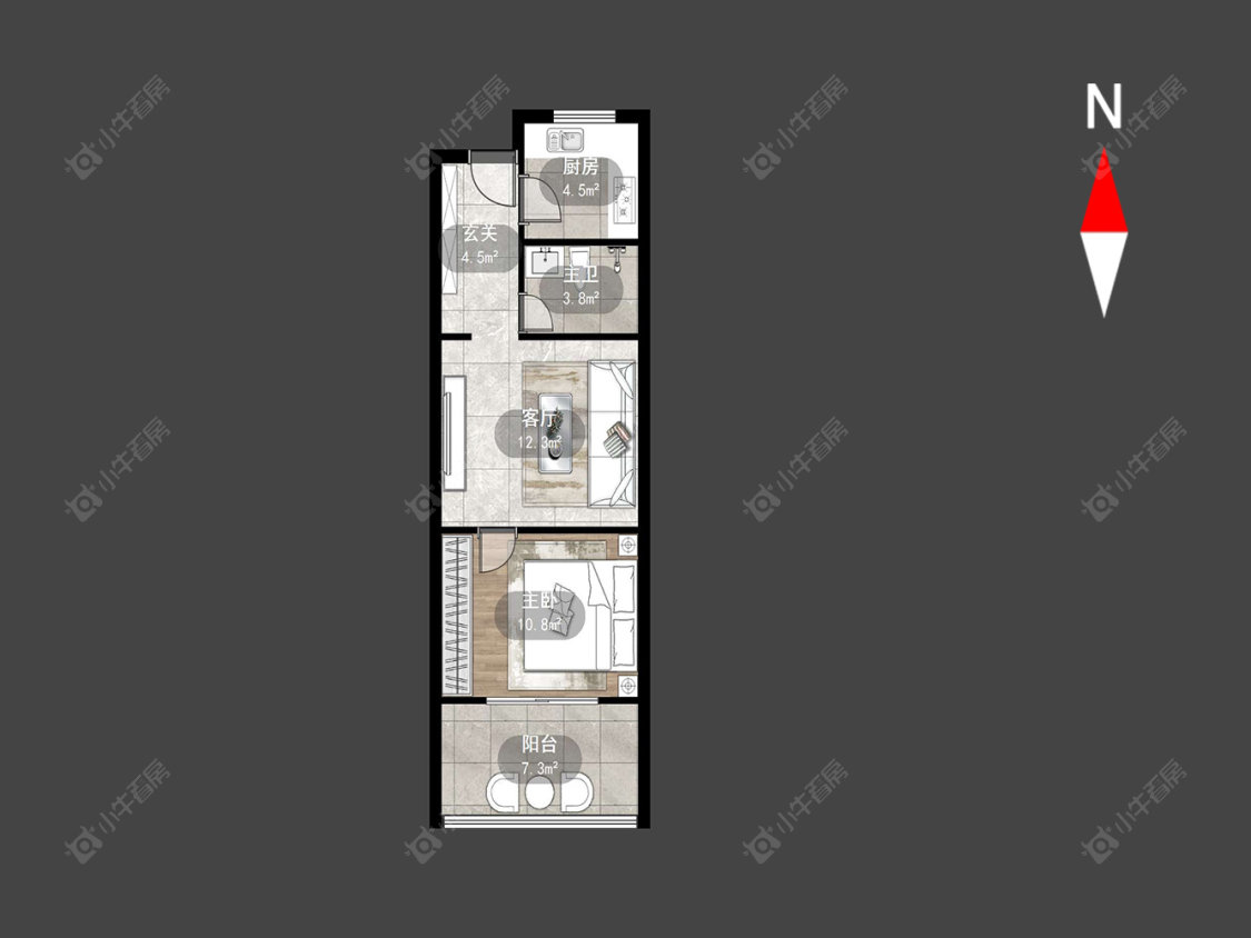 常州新城蓝钻苑东区在售二手房房源户型图_小牛看房