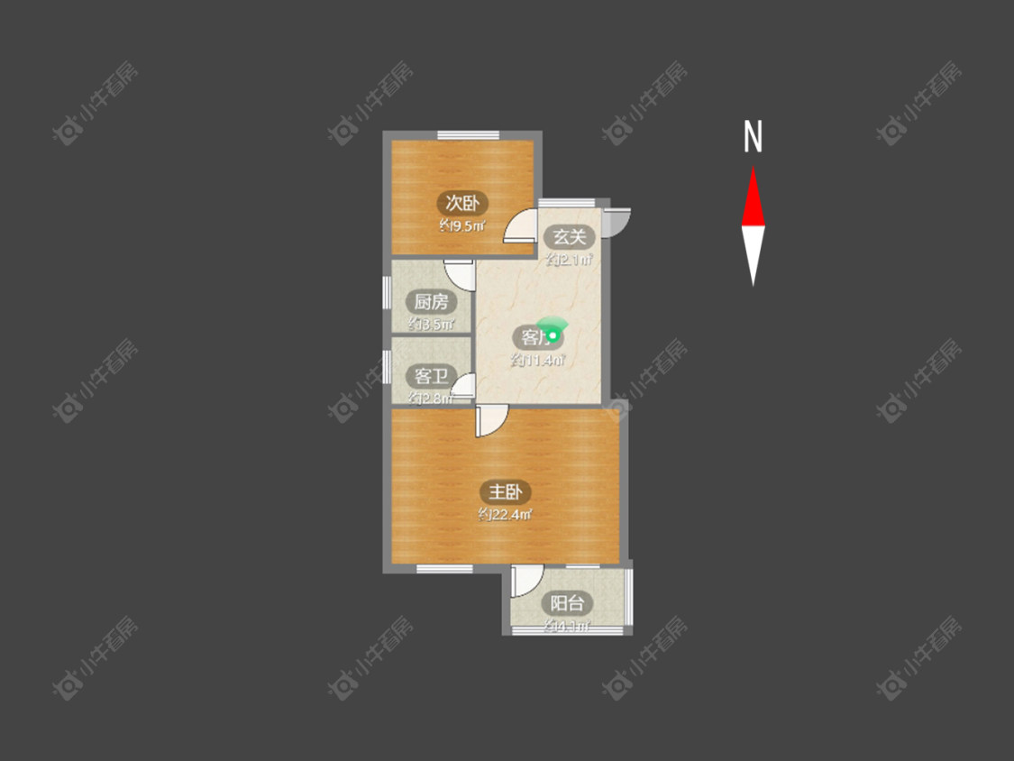 常州坛园在售二手房源户型图_小牛看房