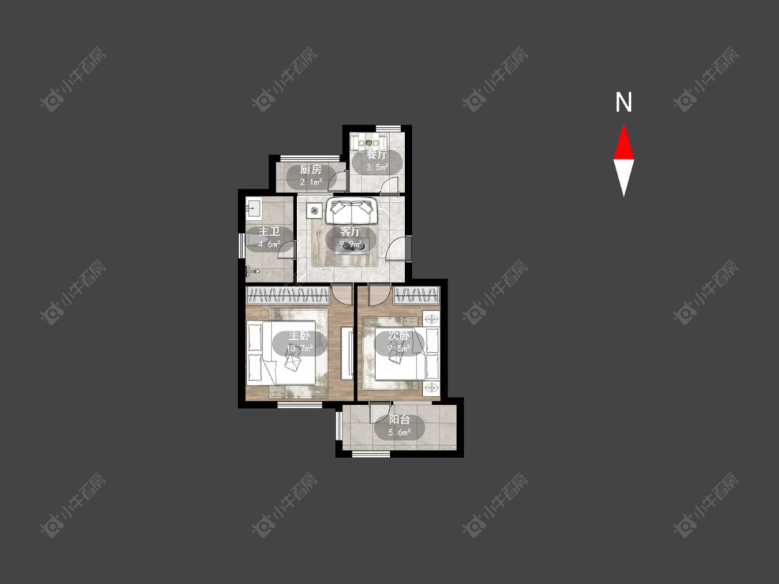 常州兰翔新村在售二手房源户型图_小牛看房