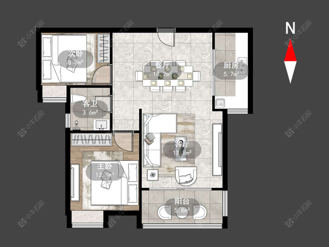 常州云山诗意在售二手房源户型图_小牛看房