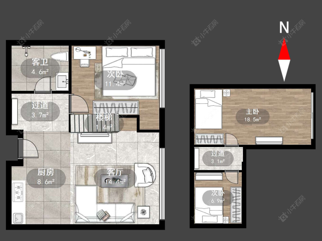 常州新城公馆综合楼在售二手房源户型图_小牛看房