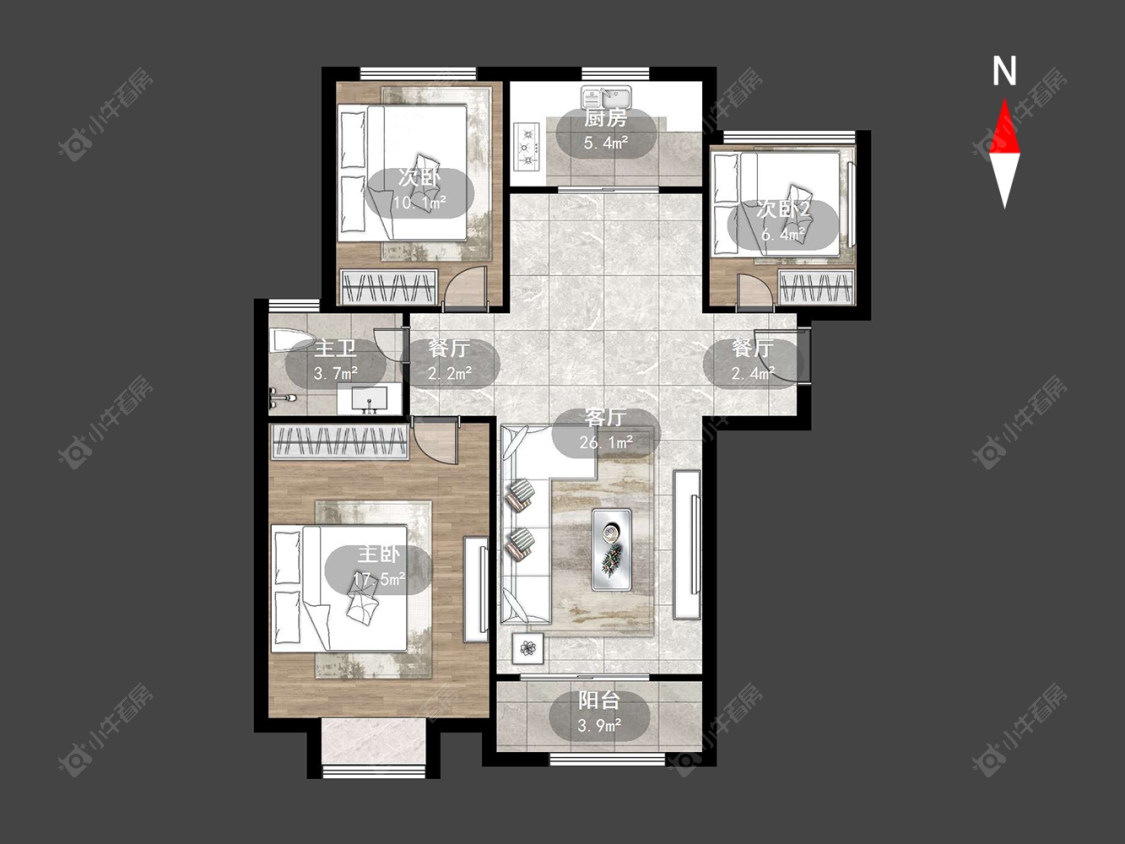 常州弘阳上城在售二手房源户型图_小牛看房