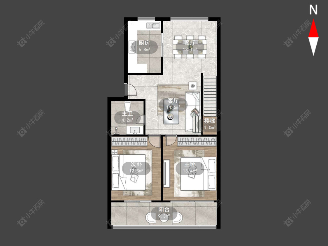 常州桃园新村在售二手房源户型图_小牛看房