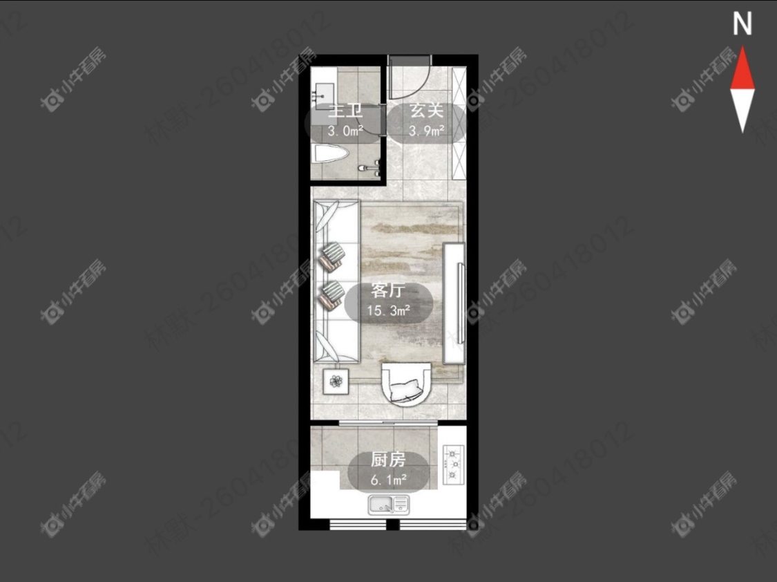 常州京城豪苑北区在租房源户型图_小牛看房