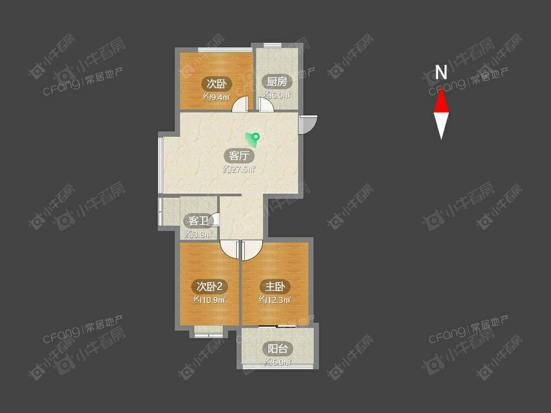 常州福地聚龙苑在租房源室内图_小牛看房