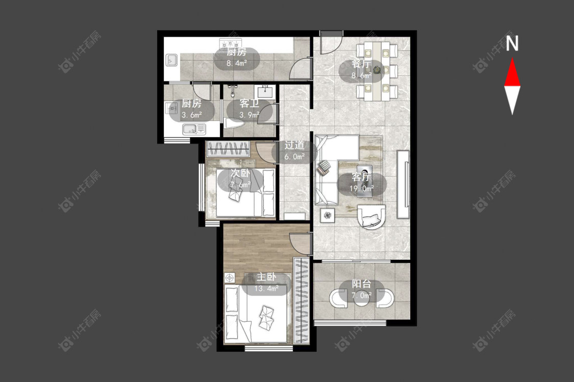 常州星河国际七区在售二手房源户型图_小牛看房