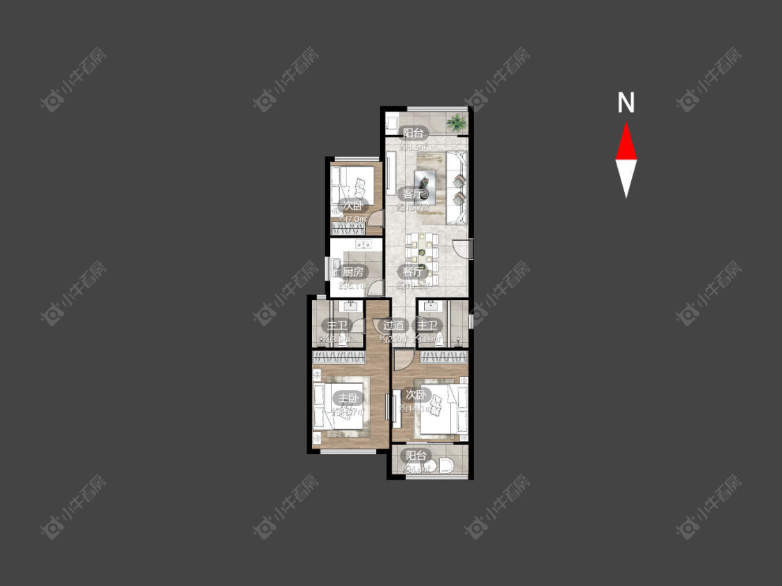 万水美兰城房源户型图 常州万水美兰城在售二手房源户型图_小牛看房