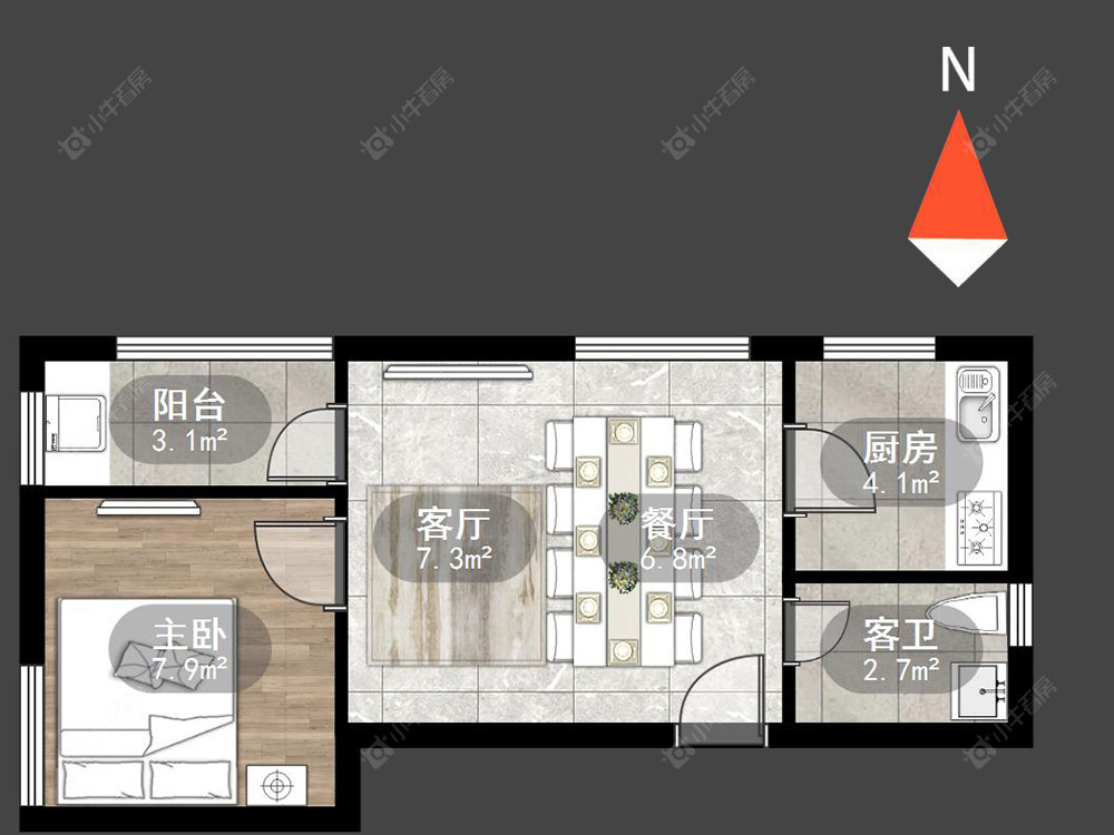 常州凯尔锋度在售二手房房源户型图_小牛看房