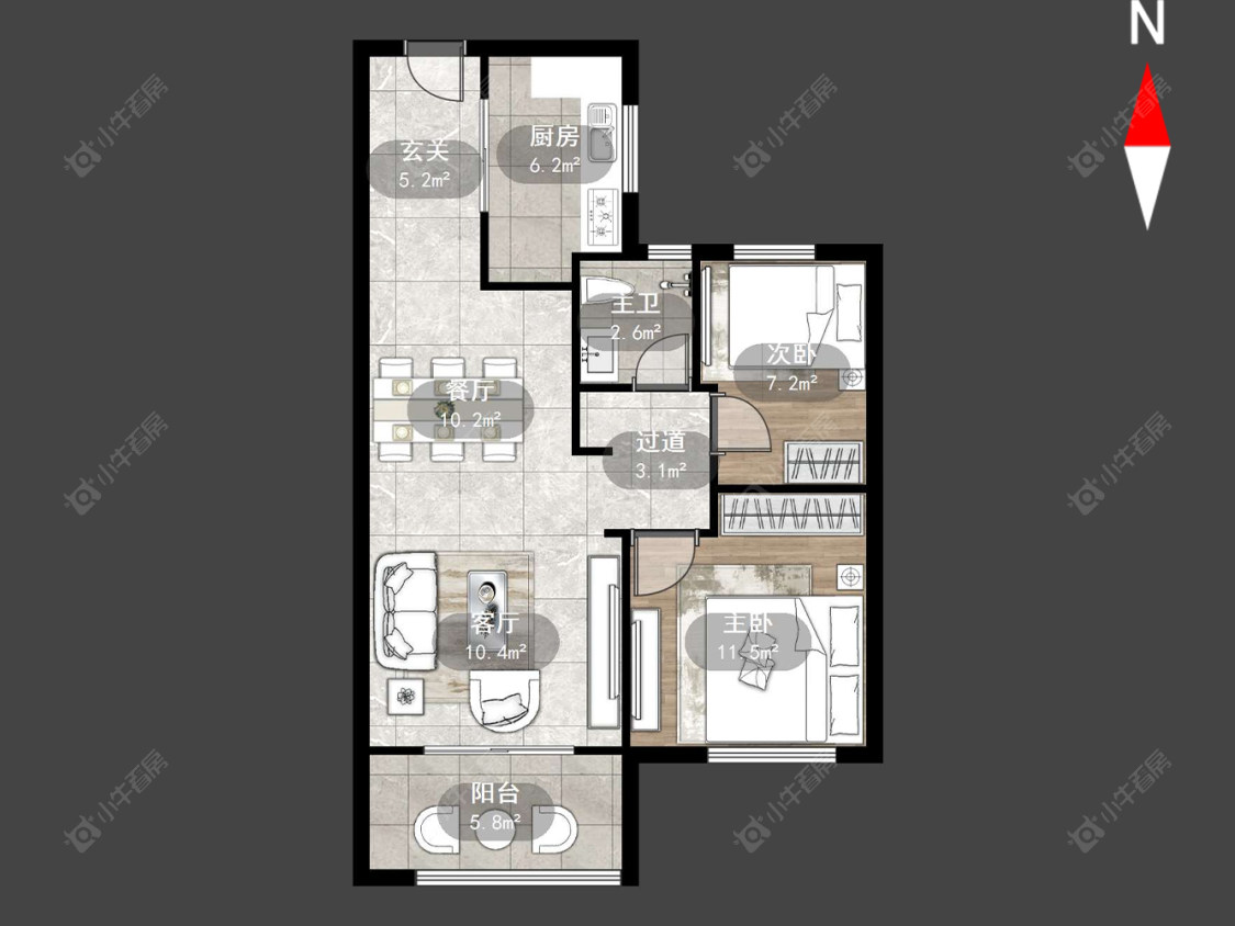 常州东青馨苑在售二手房源户型图_小牛看房