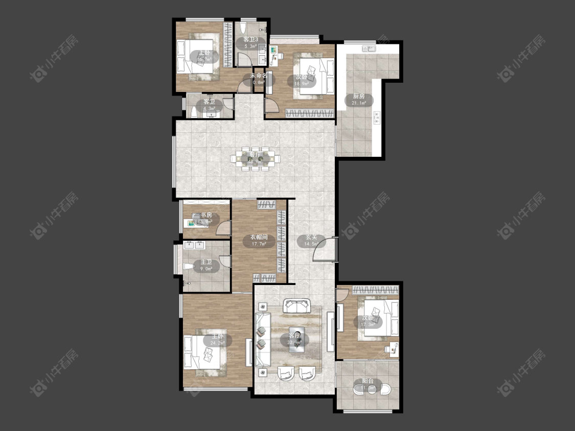 丹阳恒大城在售二手房源户型图_小牛看房