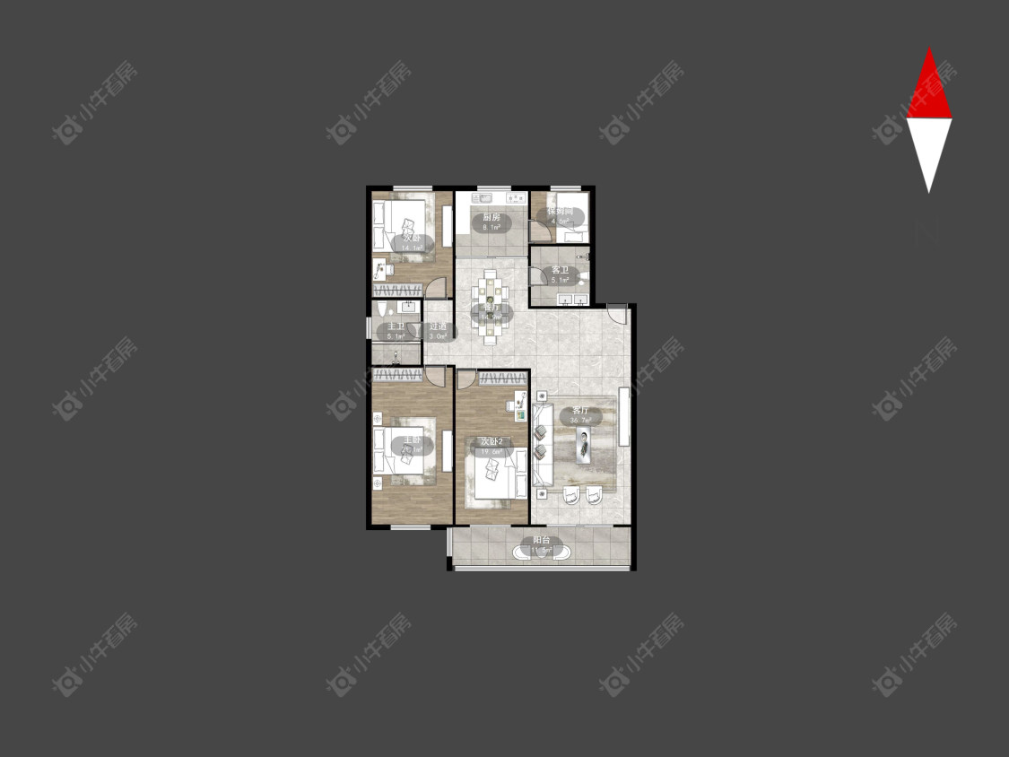 元丰苑一期房源户型图 常州元丰苑一期在售二手房源户型图_小牛看房