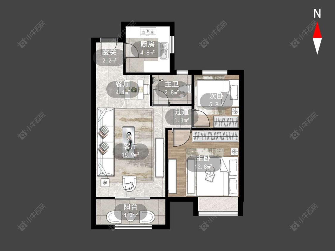 清云澜湾A区房源户型图 常州清云澜湾A区在售二手房源户型图_小牛看房