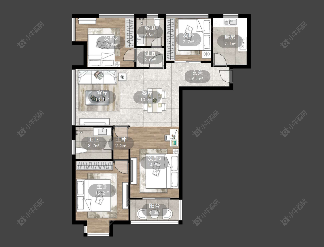 常州凤凰名城在售二手房源户型图_小牛看房