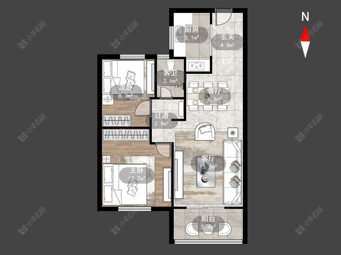常州东青馨苑在售二手房源户型图_小牛看房