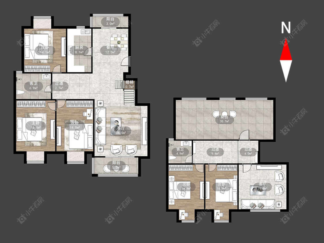 青龙苑北区房源户型图 常州青龙苑北区在售二手房源户型图_小牛看房