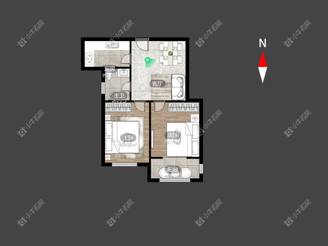 常州金美林花园在租房源户型图_小牛看房