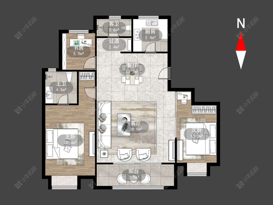 路劲雅居乐城市万象房源户型图 常州路劲雅居乐城市万象在售二手房源户型图_小牛看房
