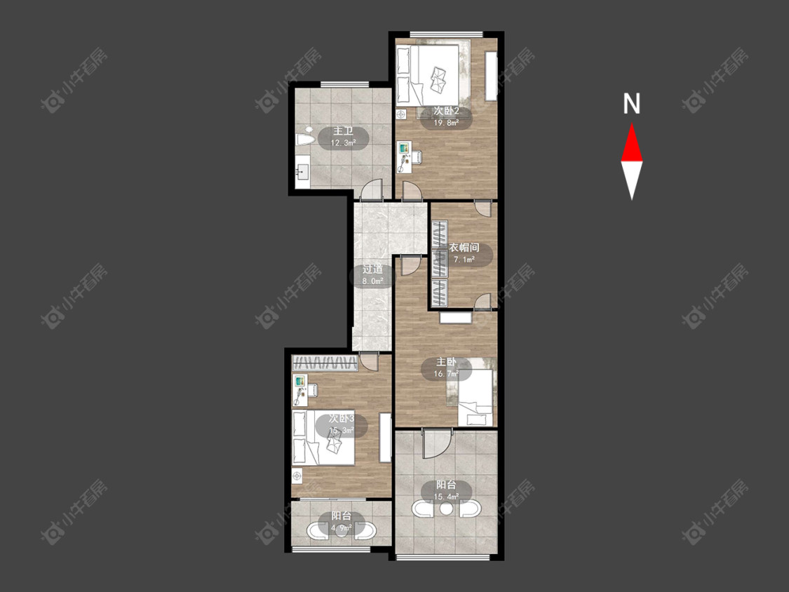 常州孟河首府在售二手房房源户型图_小牛看房