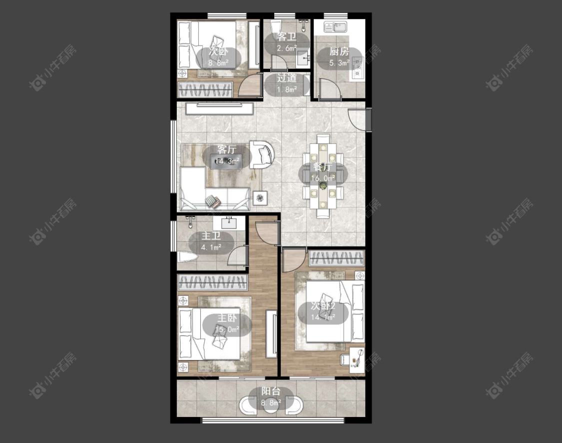 新尚嘉园房源户型图 常州新尚嘉园在售二手房源户型图_小牛看房