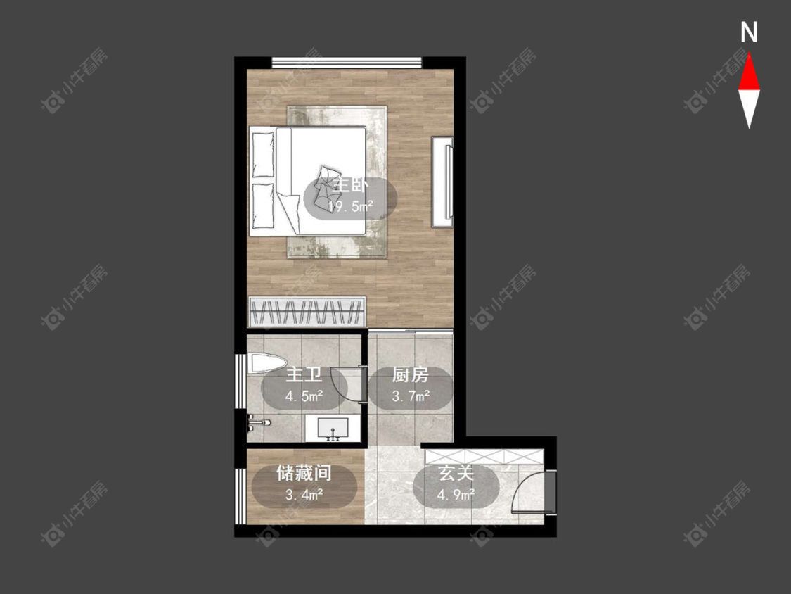 常州宝龙城市广场在售二手房源户型图_小牛看房