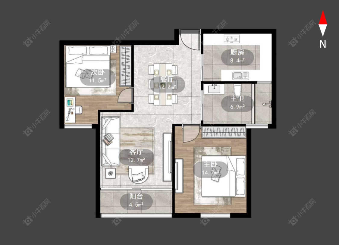 兰陵尚品花园房源户型图 常州兰陵尚品花园在售二手房源户型图_小牛看房