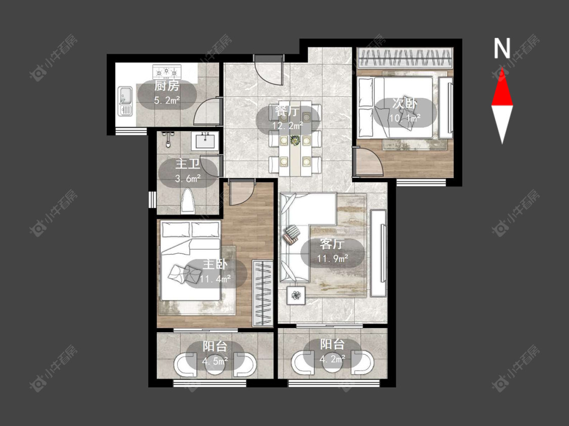 凤凰名城房源户型图 常州凤凰名城在售二手房源户型图_小牛看房